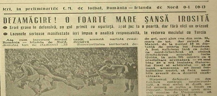 Remember România - Irlanda de Nord 1985